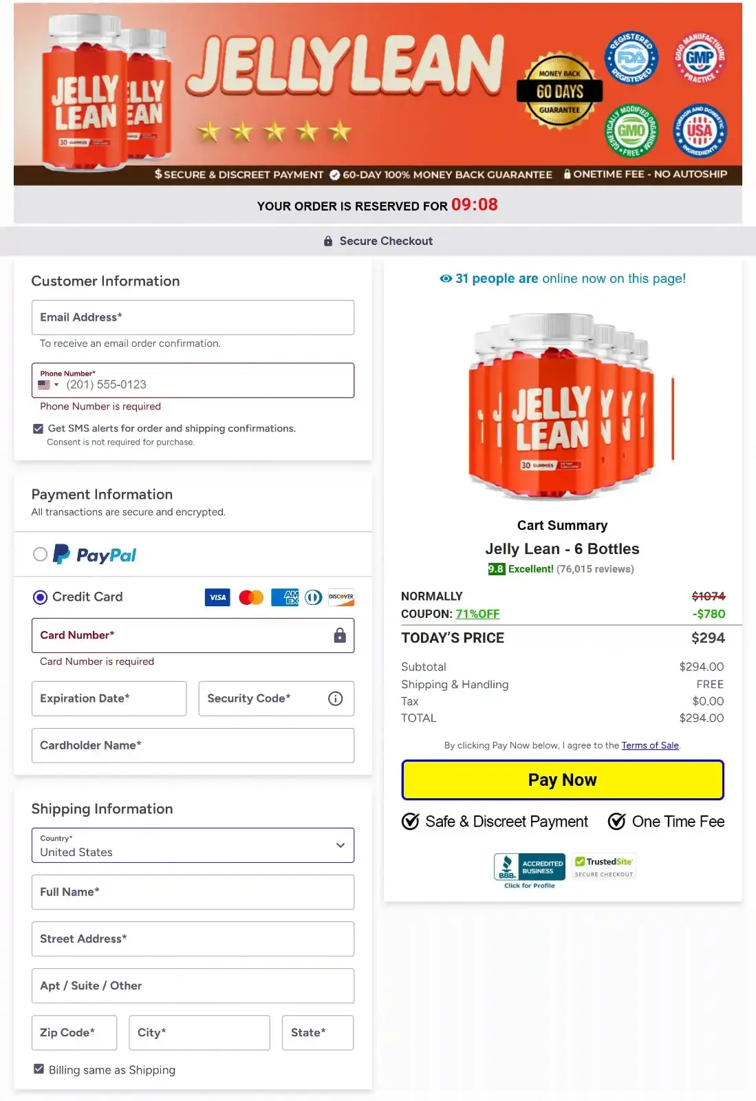 Jelly Lean™  Bottle payment snap